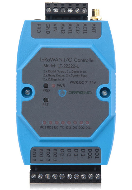 Dragino LT22222L I/O Controller Wiring