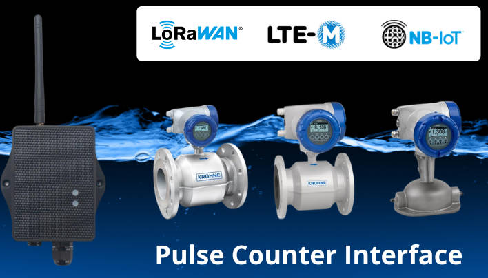 Pulse counter monitoring for flow meters, rain gauges, and utility meters with Telemetry2U