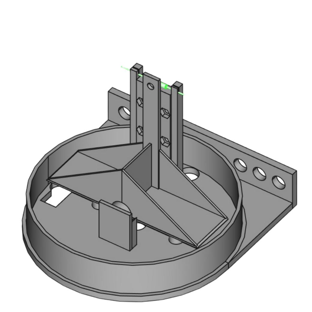 3D model of rain gauge with universal reed switch output for IoT integration