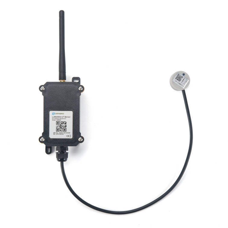 LoRaWAN ultrasonic distance meter measures tank level