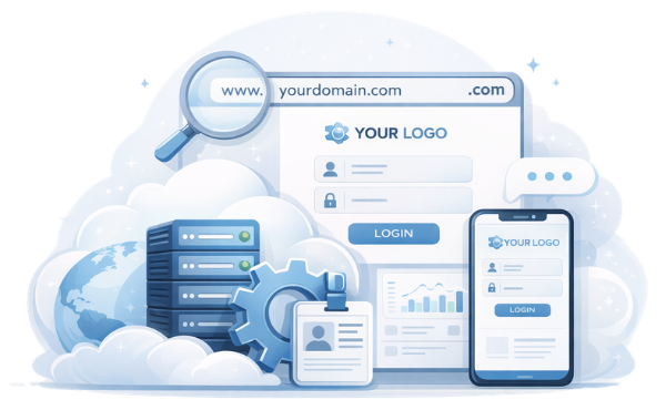 Telemetry2U white label IoT platform with branded dashboard, device monitoring interface and mobile access
